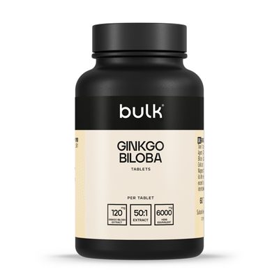 Ginkgo Biloba Tablets 6000mg - 50:1 Extract - Herbal Extract - Ginkgo Leaf Supplement - Tinnitus - Vertigo - Memory Supplement