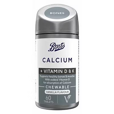 Calcium + Vitamins D & K 60 Tablets (1 month supply)