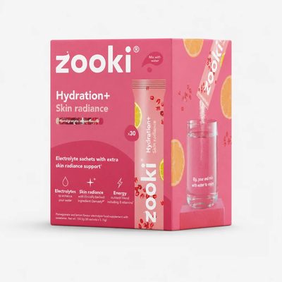 Zooki Hydration+ Skin Radiance - Pomegranate Flavour