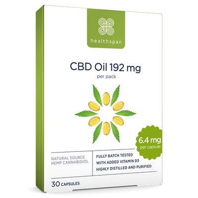High Strength 6.4mg CBD Oil Capsules (30)