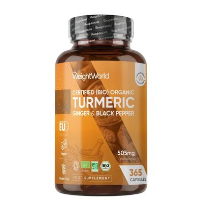 Organic Turmeric With Ginger & Black Pepper Capsules