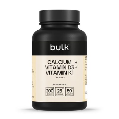 Calcium + Vitamin D3 & K1 1000mg - Bone Health - High Strength - Calcium Supplement
