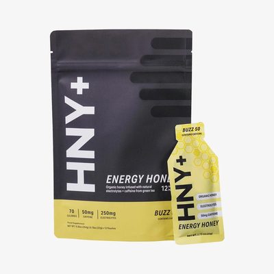 HNY+ Buzz Energy Honey Gels - 12 pack