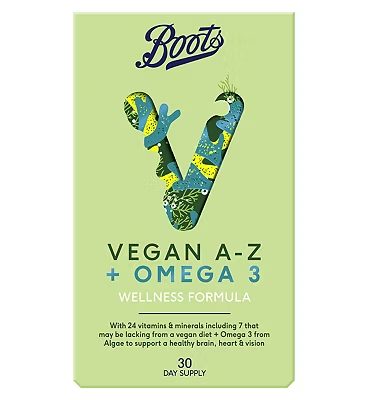 Vegan A-Z + Omega 3 Wellness Formula 30 Tablets + 30 Capsules