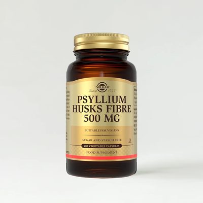Psyllium Husks Fibre 500mg Vegetable Capsules