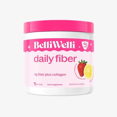 BelliWelli Daily Fiber Powder Tub - Strawberry Lemonade