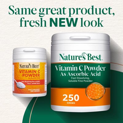 Vitamin C Powder - 250 Powder by Nature's Best - Fast Dissolving Soluble Powder - Helps Support Immune System