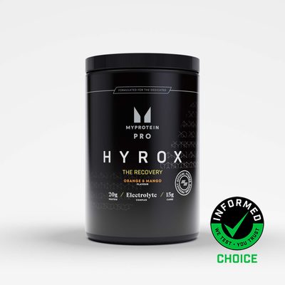 Myprotein THE Recovery x HYROX | Protein, Carbohydrate & Electrolyte Powder - Orange and Mango