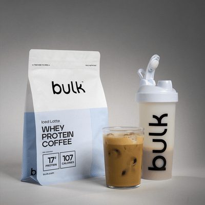 Bulk Protein Coffee 1kg - Iced Caramel Latte - Whey Protein Iced Coffee - Convenient Instant Protein Coffee