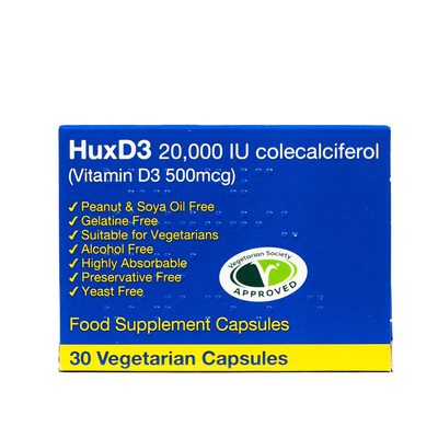 HuxD3 20,000iu Vitamin D3 Colecalciferol
