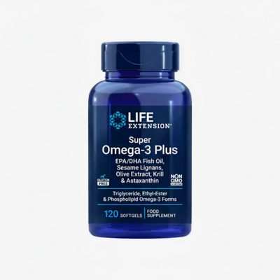 Super Omega-3 Plus EPA/DHA Fish Oil, Sesame Lignans, Olive Extract, Krill & Astaxanthin
