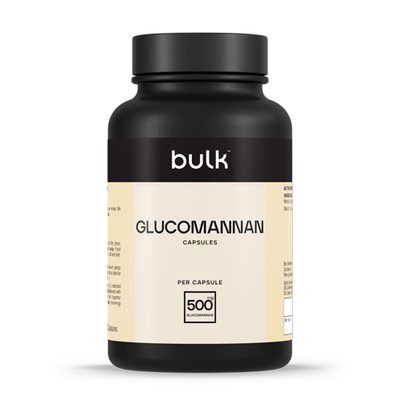 Glucomannan 500mg Capsules - Konjac Capsules - Tablets - Pills - Appetite Suppressant Capsules - Hunger Suppressant Capsules