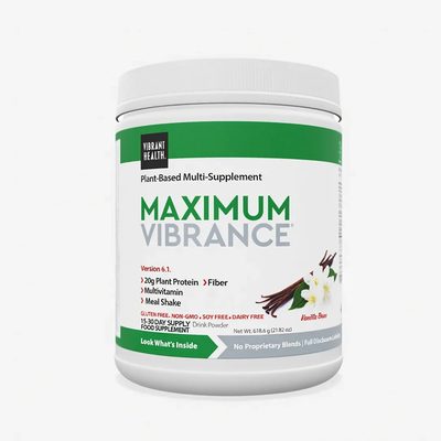 Vibrant Health Maximum Vibrance Vanilla Multi - Supplement Powder - 15-30 day supply