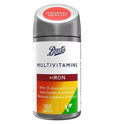 Multivitamins with Iron 180 Tablets (6 month supply)