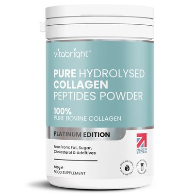 Bovine Collagen Peptides Powder 500G - 100% Pure & Hydrolysed - 1 tub