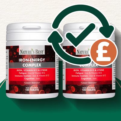 Iron Energy Complex - High Performance Supplement with Vitamin B12 & Lysine