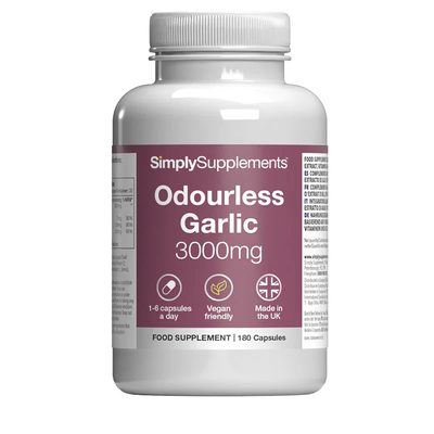Odourless Garlic Capsules 3000mg