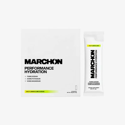 MARCHON Perfomance Hydration Electrolytes - Salty Lemon & Lime Sachet Box