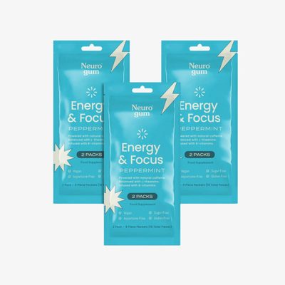 NeuroGum Energy & Focus Gum - Peppermint - 6pk Gum