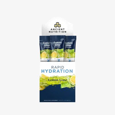 Ancient Nutrition Rapid Hydration Powder - Lemon Lime - 15 ct