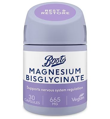 Magnesium Bisglycinate 665mg, Food Supplement, 30 Capsules