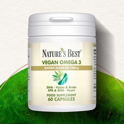 Vegan Omega 3, DHA and EPA - for Vision, Brain & Heart Health