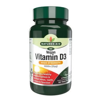 Vegan Vitamin D3 1000iu (25ug) 60 Tablets