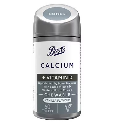 Chewable Calcium + Vitamin D Vanilla 60 Tablets