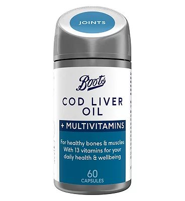 Cod Liver Oil + Multivitamins 60 Capsules (2 month supply)