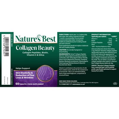 Collagen Beauty Tablets - Anti-Wrinkle Support - Reduces Wrinkles - Visible Results In 4 Weeks
