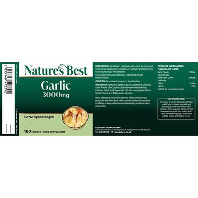 Garlic 3,000mg - Odour Controlled