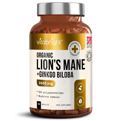 Lions Mane Mushroom Extract - 3600 mg of 12:1 extract - 1 Bottle