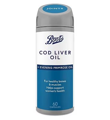 Cod Liver Oil + Evening Primrose Oil 60 Capsules (2 month supply)