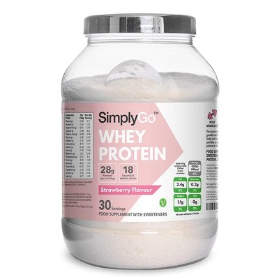 Simply Supplements Strawberry Whey Protein Powder