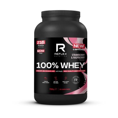 Reflex Nutrition 100% Whey Strawberry and Raspberry (Best before: 30/11/2026)