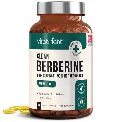 Berberine HCL Capsules - 4 bottles