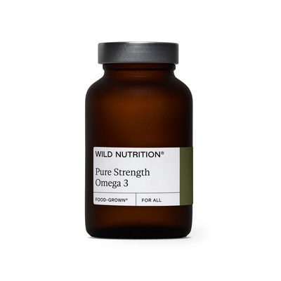 Pure Strength Omega 3 - Refillable Glass Jar - 30 days supply