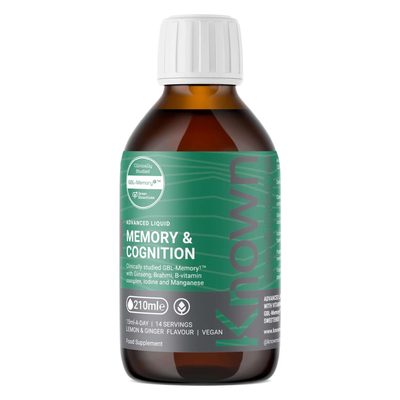 Known Nutrition Advanced Memory & Cognition Liquid - 28 Day Supply