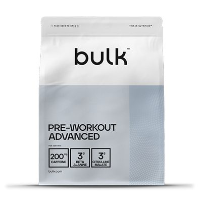 Pre-Workout Advanced 1kg (58 Drinks) - Energy Flavour - Pre-Workout Supplement - Beta Alanine - Citrulline Malate