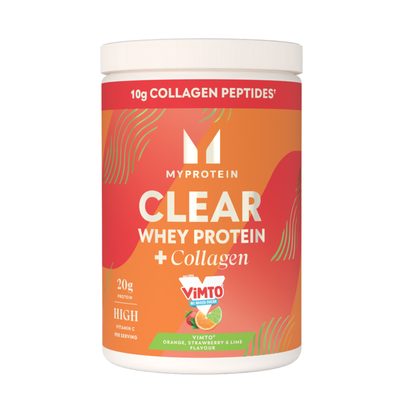 Myprotein Clear Whey Protein + Collagen - Vimto Orange, Strawberry and Lime
