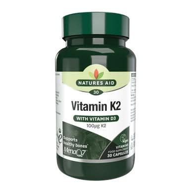 Vitamin K2 (100ug) MenaQ7 (with Vitamin D3) 30 Capsules