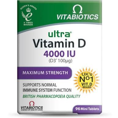 Ultra Vitamin D 4000IU 96 Tablets