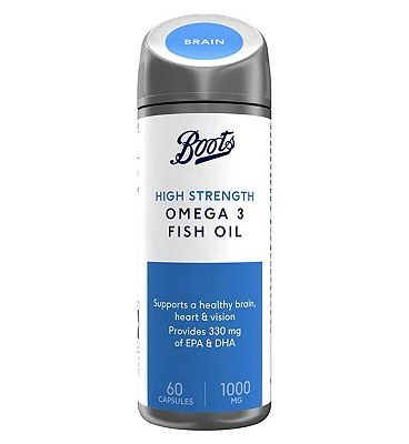 High Strength Omega 3 Fish Oil 1000 mg 60 Capsules