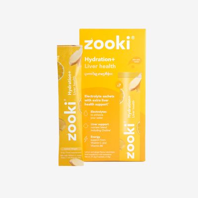 Zooki Hydration+ Liver Health - Lemon Ginger Flavour