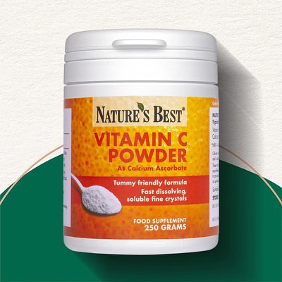 Vitamin C powder as Calcium Ascorbate - 250 Powder by Nature's Best - Powdered Vitamin C to Support Immune System