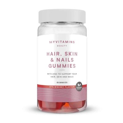Hair, Skin & Nails Gummies - Strawberry (Vegan)