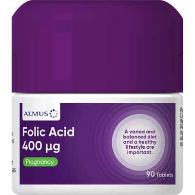 Folic Acid 400UG 6 90 Tablet