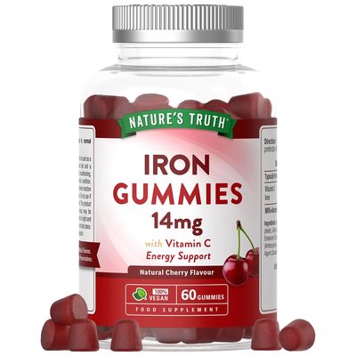 Nature's Truth Cherry Flavour Iron Gummies 14mg 60 Pack