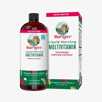 Liquid Morning Multivitamin + Hair Growth - Dragonfruit Melon, PS Free - 15.22 oz