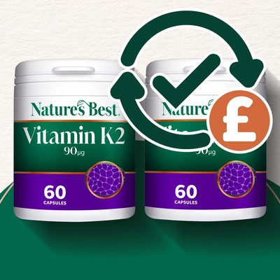 Vitamin K2 90µg - High Strength, Daily Supplement